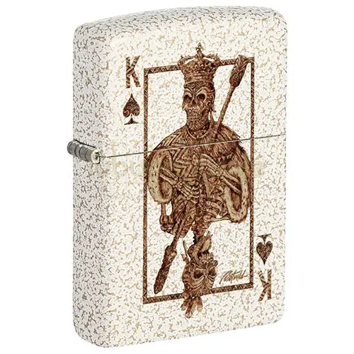 Bricheta Zippo Rick Rietveld Ace Skull | TuburiAparate.ro